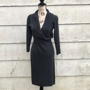 Smoky Gray Sweater Dress.  Connected Apparel brand